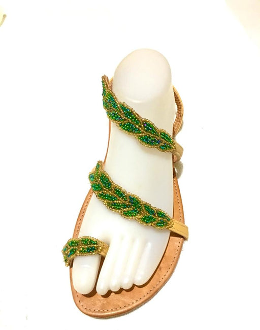 Maevi Collection Beaded Sandals - Maevi Collection